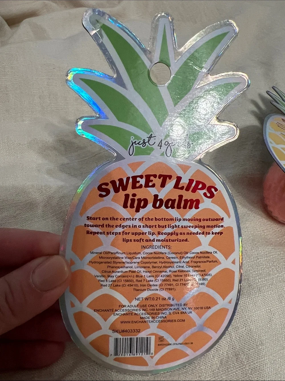 Pineapple Sweet Lips Lip Balm Collection
